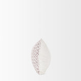 Jayden Cream w/ Merlot Print Linen Lumbar Decorative Pillow Cover from Mercana - Luna Furniture