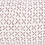 Jayden Cream w/ Merlot Print Linen Lumbar Decorative Pillow Cover from Mercana - Luna Furniture