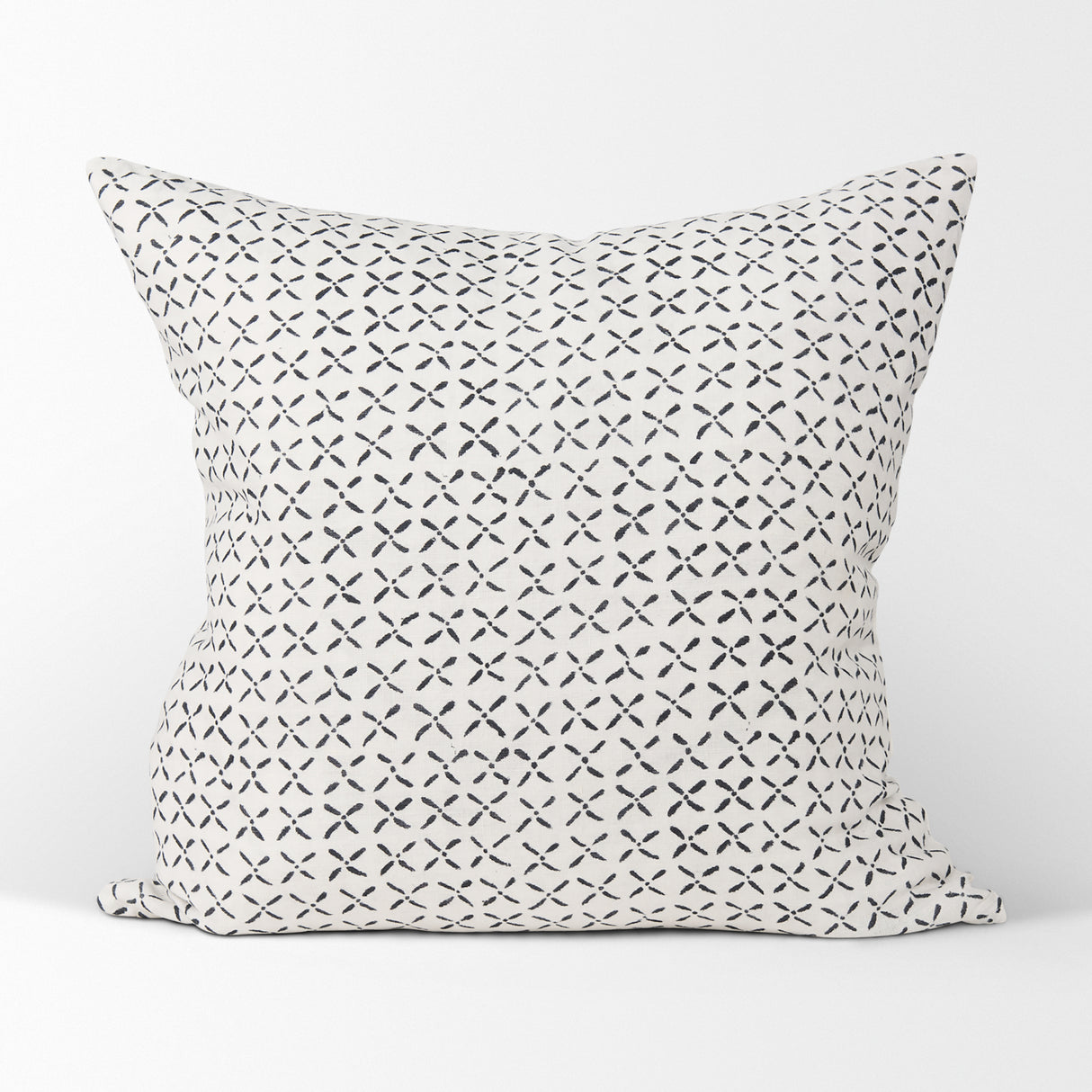 Jayden Cream w/ Black Print Linen Square Decorative Pillow Cover from Mercana - Luna Furniture