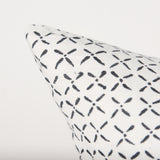 Jayden Cream w/ Black Print Linen Square Decorative Pillow Cover from Mercana - Luna Furniture