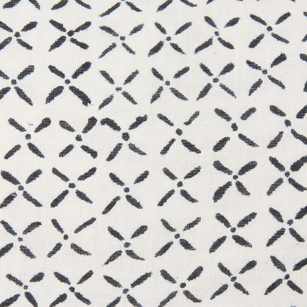 Jayden Cream w/ Black Print Linen Square Decorative Pillow Cover from Mercana - Luna Furniture