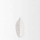 Jayden Cream w/ Black Print Linen Lumbar Decorative Pillow Cover from Mercana - Luna Furniture