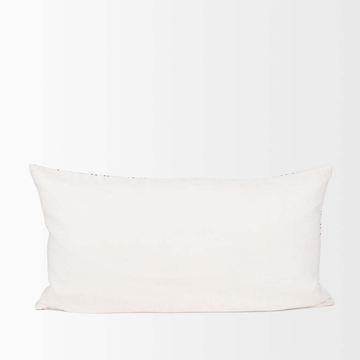 Jayden Cream w/ Black Print Linen Lumbar Decorative Pillow Cover from Mercana - Luna Furniture