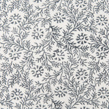 Jayne Cream w/ Indigo Print Linen Lumbar Decorative Pillow Cover from Mercana - Luna Furniture