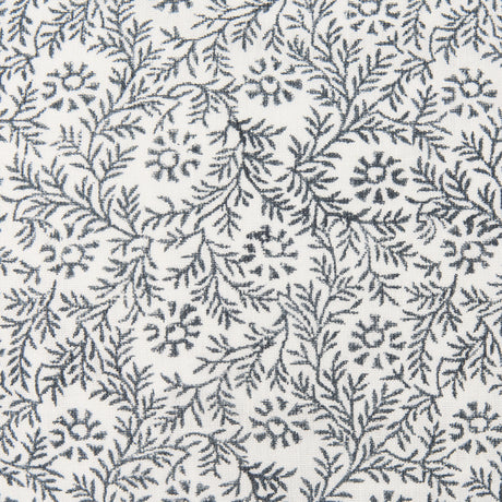 Jayne Cream w/ Indigo Print Linen Lumbar Decorative Pillow Cover from Mercana - Luna Furniture