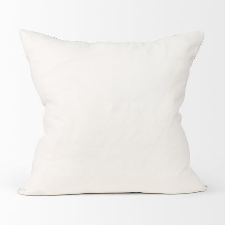 Jennelle Cream w/ Indigo Print Linen Square Decorative Pillow Cover from Mercana - Luna Furniture