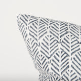 Jennelle Cream w/ Indigo Print Linen Square Decorative Pillow Cover from Mercana - Luna Furniture