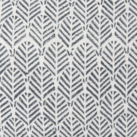 Jennelle Cream w/ Indigo Print Linen Square Decorative Pillow Cover from Mercana - Luna Furniture