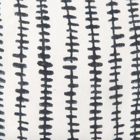 Jenna Cream w/ Black Print Linen Square Decorative Pillow Cover from Mercana - Luna Furniture