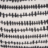 Jenna Cream w/ Black Print Linen Lumbar Decorative Pillow Cover from Mercana - Luna Furniture