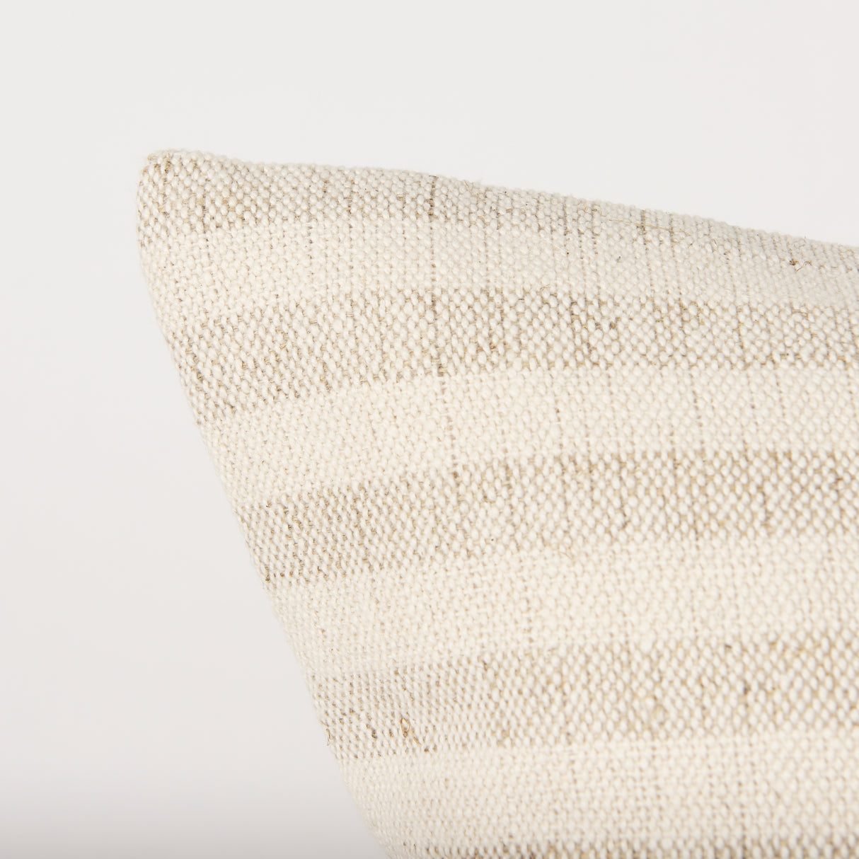 Jace Cream w/ Beige Stripe Linen-Cotton Square Decorative Pillow Cover from Mercana - Luna Furniture