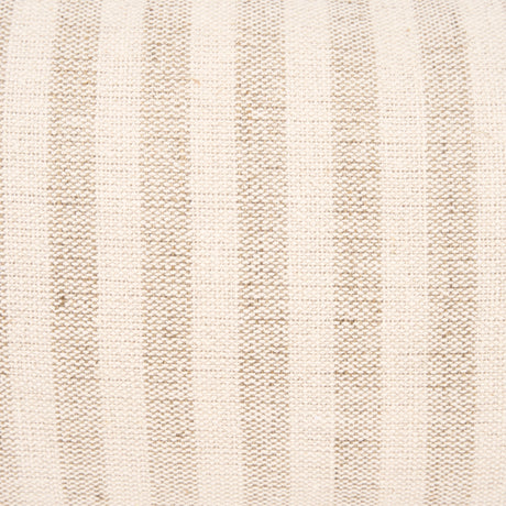 Jace Cream w/ Beige Stripe Lumbar Decorative Pillow Cover from Mercana - Luna Furniture