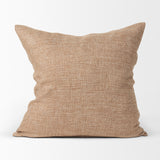 Jacklyn Brown Linen Square Decorative Pillow Cover from Mercana - Luna Furniture