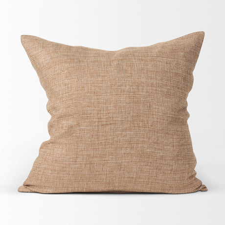 Jacklyn Brown Linen Square Decorative Pillow Cover from Mercana - Luna Furniture