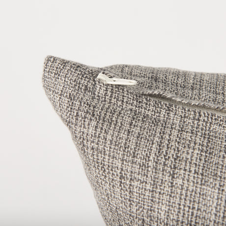 Jacklyn Grey Linen Square Decorative Pillow Cover from Mercana - Luna Furniture