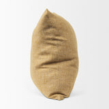 Jacklyn Mustard Linen Square Decorative Pillow Cover from Mercana - Luna Furniture