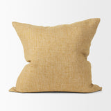 Jacklyn Mustard Linen Square Decorative Pillow Cover from Mercana - Luna Furniture