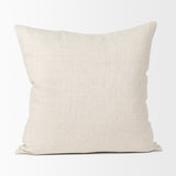 Jacklyn Cream Linen Square Decorative Pillow Cover from Mercana - Luna Furniture