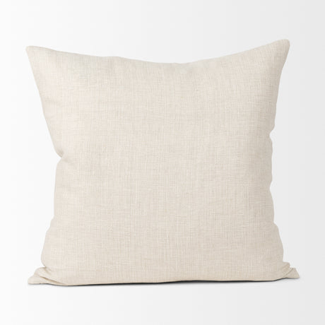 Jacklyn Cream Linen Square Decorative Pillow Cover from Mercana - Luna Furniture