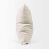 Jacklyn Cream Linen Square Decorative Pillow Cover from Mercana - Luna Furniture