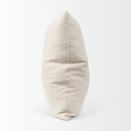 Jacklyn Cream Linen Square Decorative Pillow Cover from Mercana - Luna Furniture
