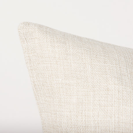 Jacklyn Cream Linen Square Decorative Pillow Cover from Mercana - Luna Furniture