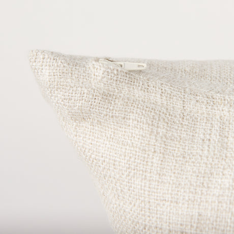 Jacklyn Cream Linen Square Decorative Pillow Cover from Mercana - Luna Furniture