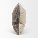 Khloe Taupe Lumbar Pillow Cover from Mercana - Luna Furniture