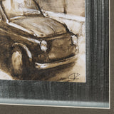 Vintage Car Picture II by Mercana Studio Hand Embellished Framed Art Print Matted under Glass from Mercana - Luna Furniture