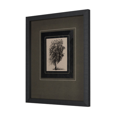 Tree Drawing II by Mercana Studio a Hand Embellished Textured Framed Art Print Matted under Glass from Mercana - Luna Furniture