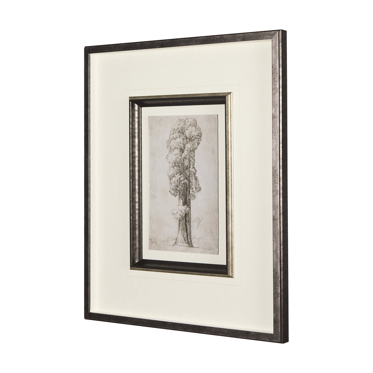 Westcoast Tree Drawing I by Mercana Studio Hand Embellished Framed Art Print Matted under Glass from Mercana - Luna Furniture