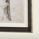 Westcoast Tree Drawing I by Mercana Studio Hand Embellished Framed Art Print Matted under Glass from Mercana - Luna Furniture