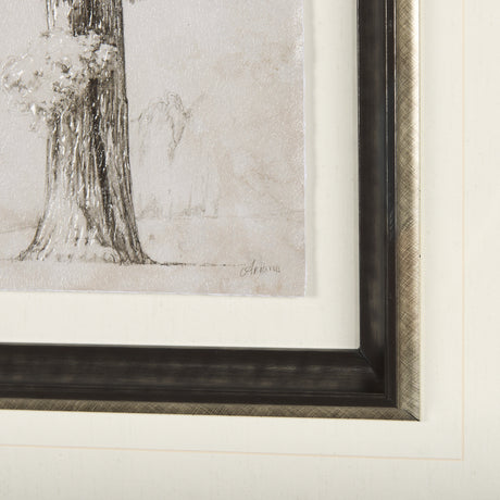 Westcoast Tree Drawing I by Mercana Studio Hand Embellished Framed Art Print Matted under Glass from Mercana - Luna Furniture