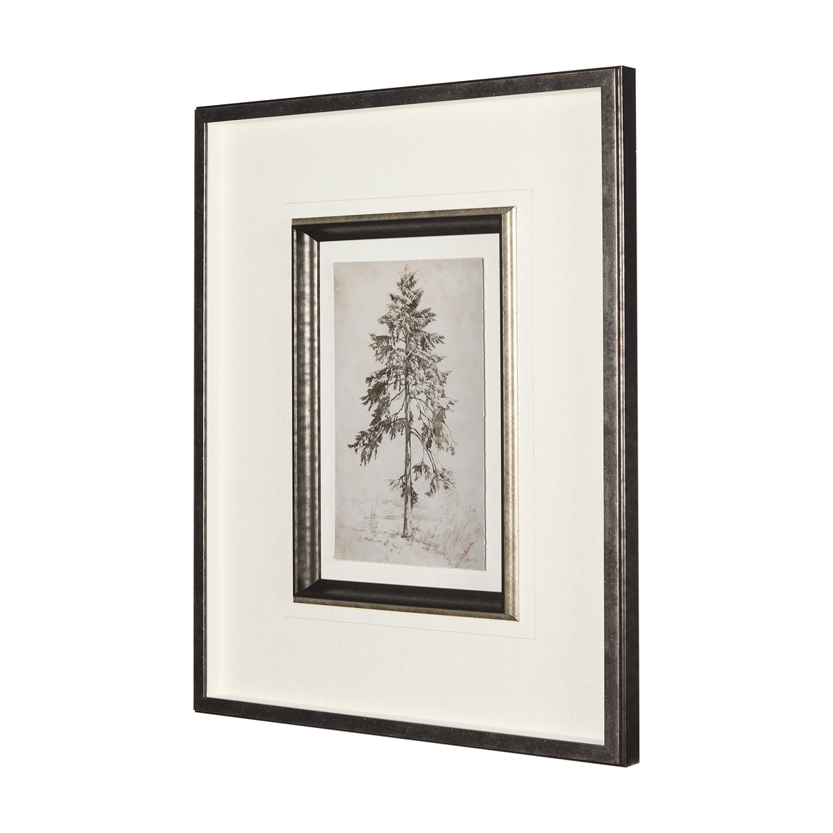 Westcoast Tree Drawing II by Mercana Studio Hand Embellished Framed Art Print Matted under Glass from Mercana - Luna Furniture