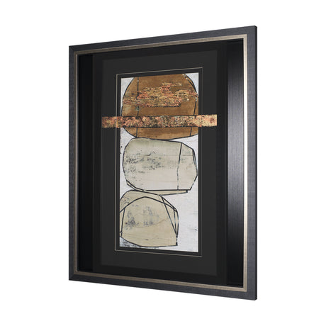 Dim Sum II by Nancy Ngo a Hand Embellished Textured Framed Art Print Matted under Glass from Mercana - Luna Furniture