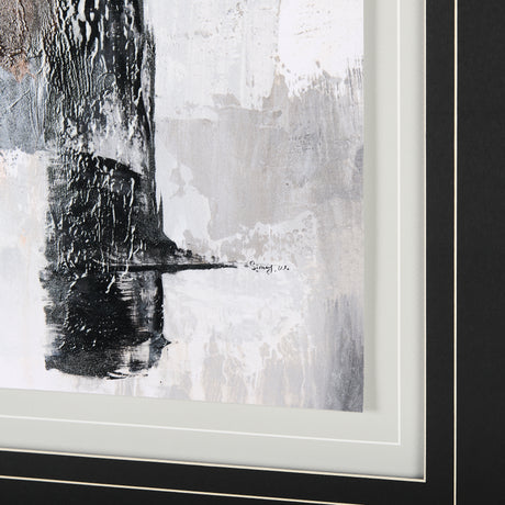 The Fog II by Mercana Studio a Hand Embellished Textured Framed Art Print Matted under Glass from Mercana - Luna Furniture