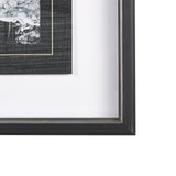Black Composition I by Mercana Studio Hand Embellished Textured Framed Art Print Matted under Glass from Mercana - Luna Furniture