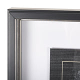 Black Composition I by Mercana Studio Hand Embellished Textured Framed Art Print Matted under Glass from Mercana - Luna Furniture