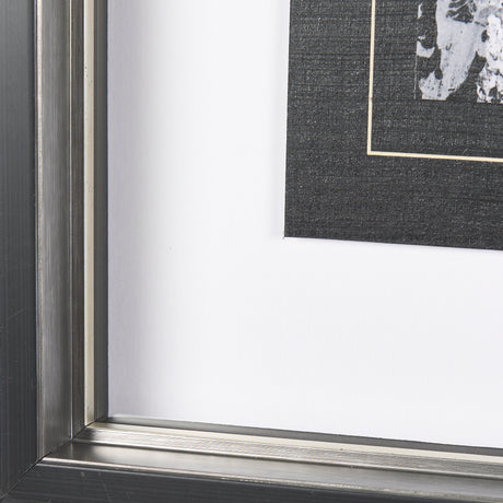 Black Composition I by Mercana Studio Hand Embellished Textured Framed Art Print Matted under Glass from Mercana - Luna Furniture