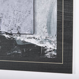 Black Composition I by Mercana Studio Hand Embellished Textured Framed Art Print Matted under Glass from Mercana - Luna Furniture