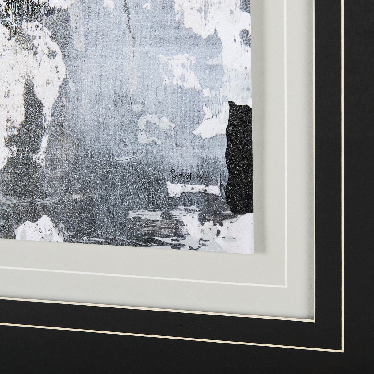 The Fog I by Mercana Studio a Hand Embellished Textured Framed Art Print Matted under Glass from Mercana - Luna Furniture