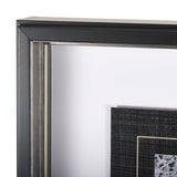 Black Composition II by Mercana Studio Hand Embellished Textured Framed Art Print Matted under Glass from Mercana - Luna Furniture