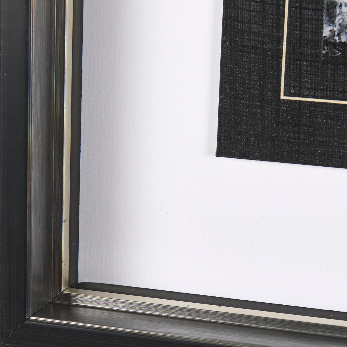 Black Composition II by Mercana Studio Hand Embellished Textured Framed Art Print Matted under Glass from Mercana - Luna Furniture