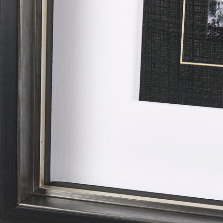 Black Composition II by Mercana Studio Hand Embellished Textured Framed Art Print Matted under Glass from Mercana - Luna Furniture