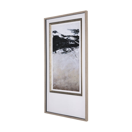 Black Strokes I by Mercana Studio a Hand Embellished Textured Framed Art Print Matted under Glass from Mercana - Luna Furniture