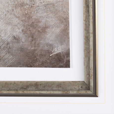 Black Strokes II by Mercana Studio a Hand Embellished Textured Framed Art Print Matted under Glass from Mercana - Luna Furniture