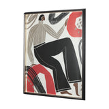 Bold People - Rowan by Mercana Studio Hand Embellished Textured Framed Art Print Matted under Glass from Mercana - Luna Furniture