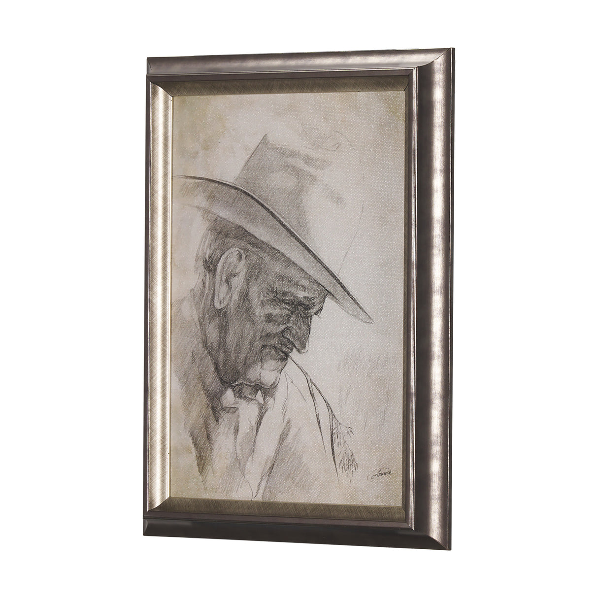 Old West Collection I ( Farm view) by Mercana Studio a Hand Embellished Textured Framed Art Print from Mercana - Luna Furniture