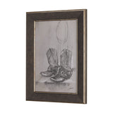 Old West Collection I ( Farm view) by Mercana Studio a Hand Embellished Textured Framed Art Print from Mercana - Luna Furniture