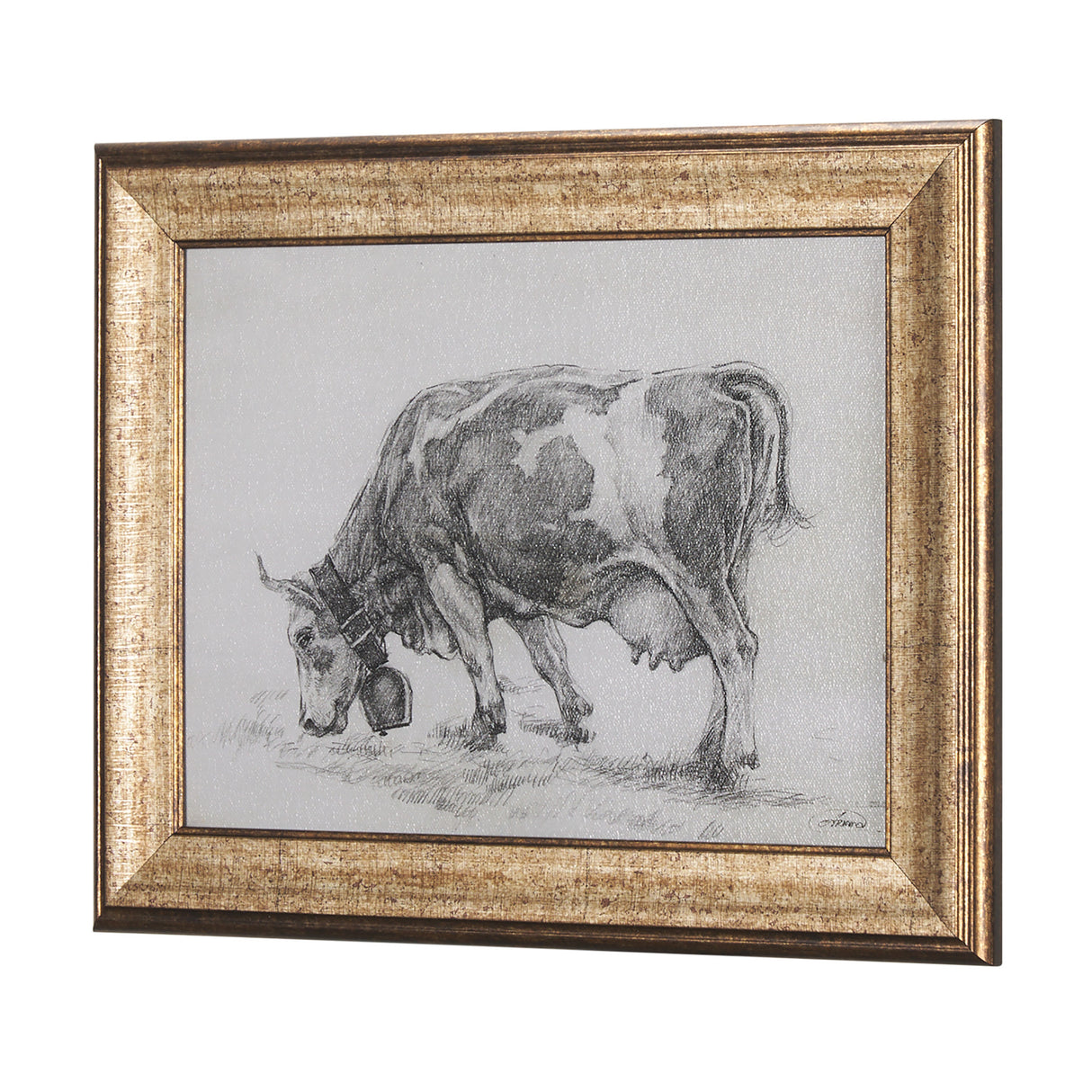 Old West Collection I ( Farm view) by Mercana Studio a Hand Embellished Textured Framed Art Print from Mercana - Luna Furniture